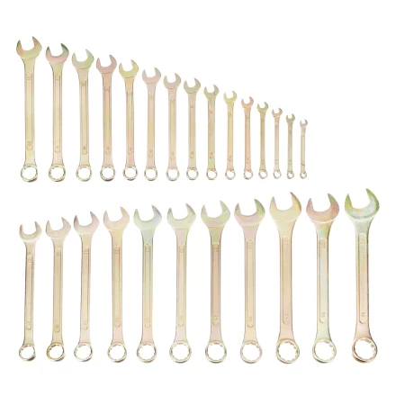 Набор ключей комбинированный 6-32 мм Сибртех 15445, 26 шт, желтый цинк купить в Губкинске