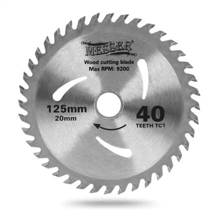MESSER ТСТ диск по дереву 125Х20Х40Т мах 9200 об/мин купить в Губкинске