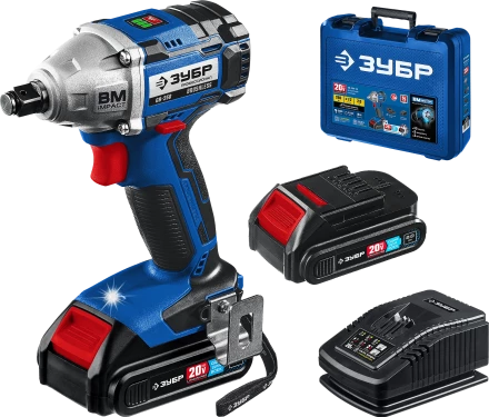 Ударный бесщеточный гайковерт, 2 АКБ T7 (2 Ач), в кейсе GB-250-22 серия «ПРОФЕССИОНАЛ» купить в Губкинске