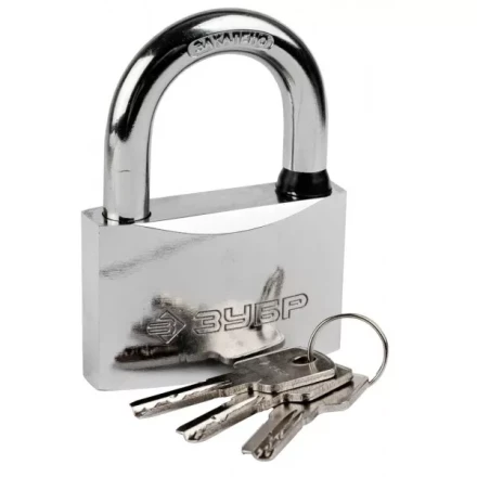 Замок ЗУБР &quot;ЭКСПЕРТ&quot; навесной, стальной корпус, классическая форма, закаленная дужка, 70мм 37227-70 купить в Губкинске