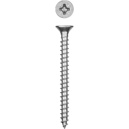 Саморезы СУ-Б универсальные, 60 x 5.0 мм, 2 500 шт, белый цинк, ЗУБР 300370-50-060 купить в Губкинске