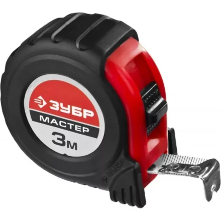 Рулетка ЗУБР &quot;МАСТЕР&quot;, обрезиненный корпус, на карточке, 3м/16мм 34055-03-16_z02 купить в Губкинске