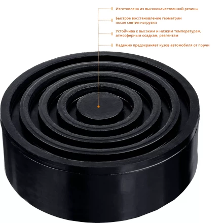 Опора резиновая для домкрата серия ПРОФЕССИОНАЛ купить в Губкинске