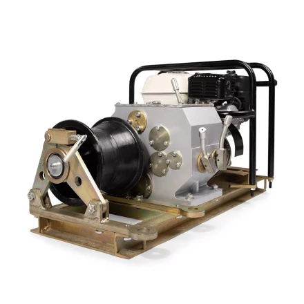 Лебедка тяговая автономная КВТ ЛТА-3 с бензиновым приводом, 3 т (88396) купить в Губкинске