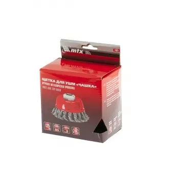Щетка для УШМ, 125 мм, М14, &quot;чашка&quot;, крученая проволока 0,8 мм  MTX 74625 купить в Губкинске