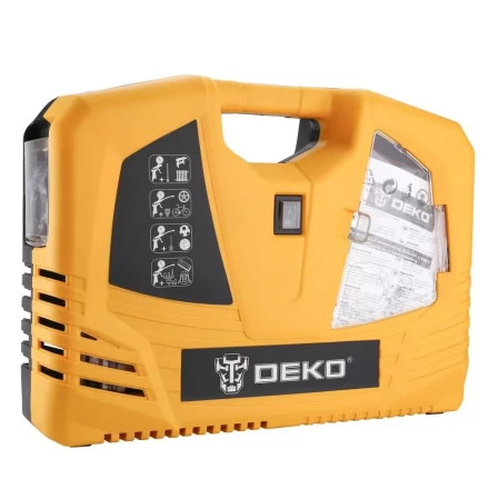 Компрессор безмасляный DEKO 180 с набором из 6 инструментов, 009-0100 купить в Губкинске