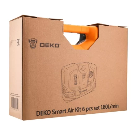 Компрессор безмасляный DEKO 180 с набором из 6 инструментов, 009-0100 купить в Губкинске