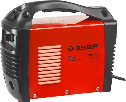 Инвертор ЗУБР сварочный, электр. 1,6-3,2 мм, А20-140, 1*220В ЗАС-140 купить в Губкинске