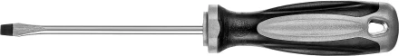 Отвертка MIRAX 25095-05-10, закаленный стержень, двухкомпонентная рукоятка, SL5x100мм 25095-05-10 купить в Губкинске