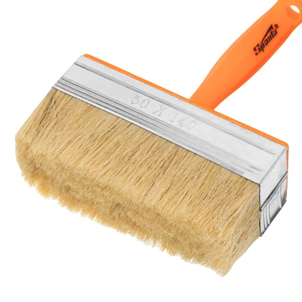 Кисть-ракля, 50х140 мм, натуральная щетина, пластмассовый корпус, пластмассовая ручка// Sparta 841072 купить в Губкинске