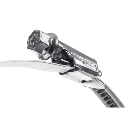 ЗУБР Х-9Н, 77 - 95 мм, накатная лента 9 мм, цинк, 25 шт, червячный хомут (37807-95) купить в Губкинске