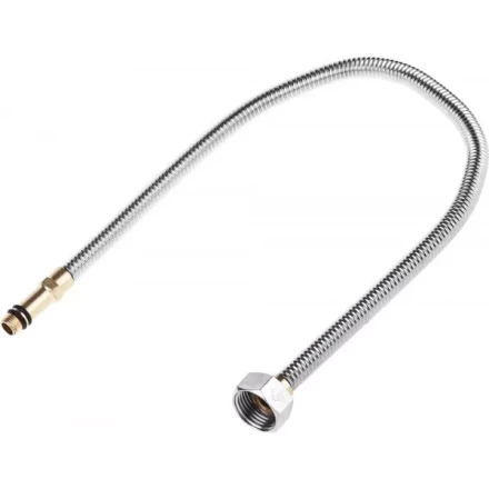 Подводка ЗУБР &quot;ЭКСПЕРТ&quot; сильфонная из нержавеющей стали, для смесителя, удлиненная, г/ш (гайка-штуцер), 1/2&quot;, 0,5м 51013-050 купить в Губкинске