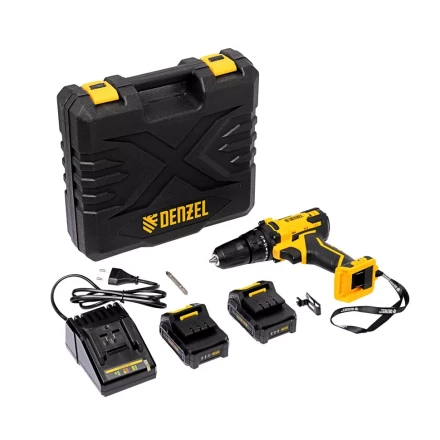 Дрель-шуруповерт аккумуляторная CDL-12-02BM, Li-Ion, 12 В, 2 акк.// Denzel 26105 купить в Губкинске
