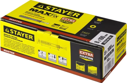 Дюбель-гвоздь полипропиленовый, потайный бортик, 8 x 100 мм, 50 шт, STAYER Master 30645-08-100 30645-08-100 купить в Губкинске