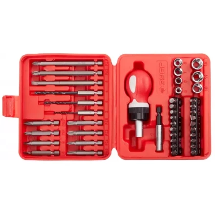 Набор ЗУБР &quot;МАСТЕР&quot; отвертка реверсивная в комплекте с насадками, в боксе, 43 предмета 25420-H43 купить в Губкинске