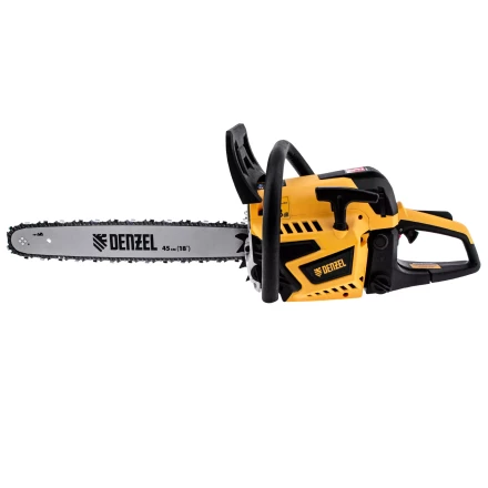 Пила цепная бензиновая Denzel DS-5218, шина 45 см, 52 см3, 3 л.с, шаг 0,325, паз 1,5 мм, 72 звена 95237 купить в Губкинске