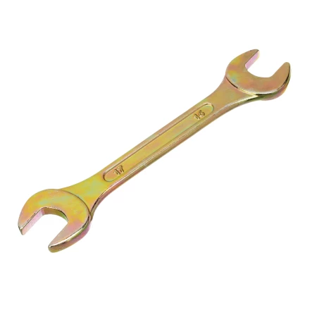 Набор ключей рожковых 6-17 мм, 6 шт, желтый цинк Сибртех 15279 купить в Губкинске