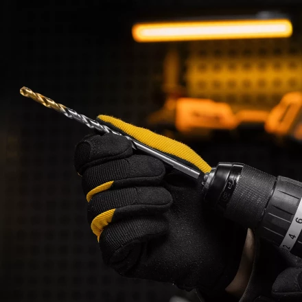 Сверло спиральное по металлу Denzel 6,5 х 148 мм, Р6М5, Golden Tip, удлиненное, 718257 купить в Губкинске