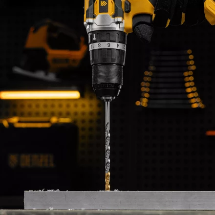 Сверло спиральное по металлу Denzel 6,5 х 148 мм, Р6М5, Golden Tip, удлиненное, 718257 купить в Губкинске