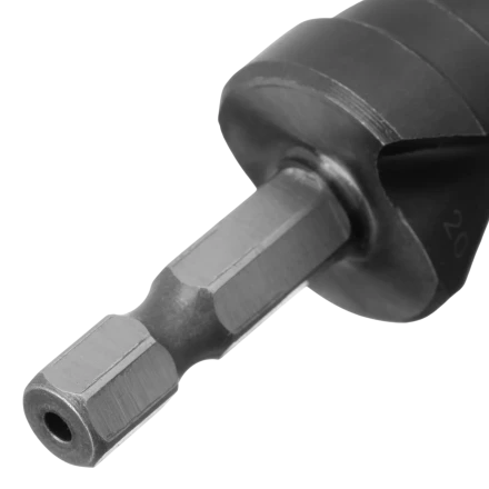 Сверло ступенчатое Denzel 723604, 6-8-10-12-14-16-18-20-22-24-26-28-30мм, Р6М5, 6-гр. хвостовик купить в Губкинске