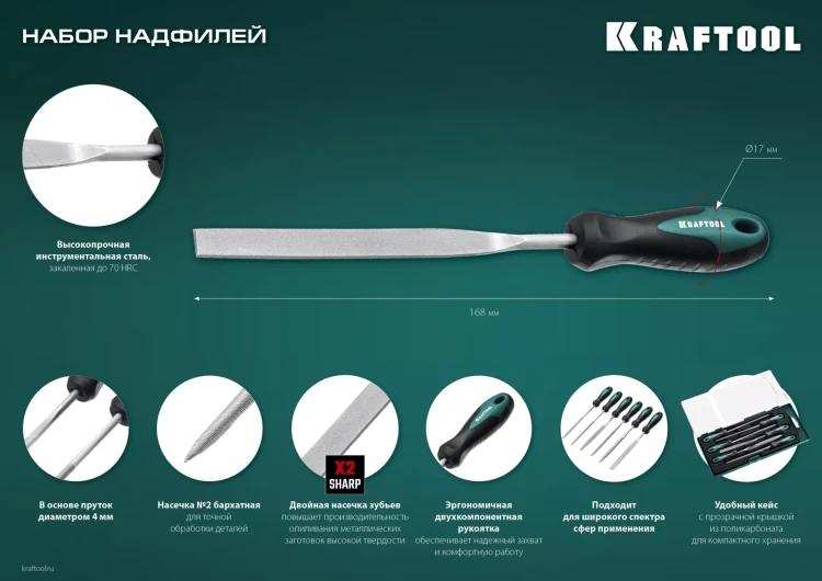 Набор надфилей KRAFTOOL 16030-6 купить в Губкинске