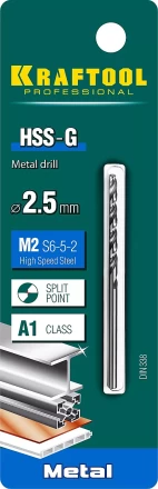 Сверла по металлу HSS-G Оберон 29651-2.5 купить в Губкинске