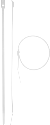 Кабельные стяжки белые КОБРА с плоским замком нейлоновые пакет серия ПРОФЕССИОНАЛ купить в Губкинске