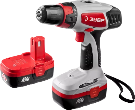 Дрель-шуруповерт 2 АКБ ЗДА-18-2 КИН серия МАСТЕР купить в Губкинске
