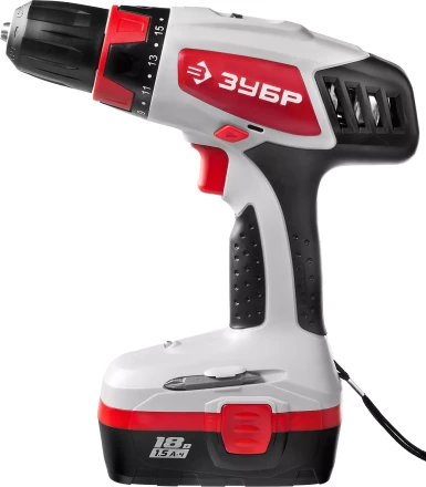Дрель-шуруповерт 2 АКБ ЗДА-18-2 КИН серия МАСТЕР купить в Губкинске