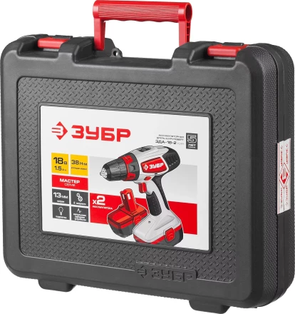 Дрель-шуруповерт 2 АКБ ЗДА-18-2 КИН серия МАСТЕР купить в Губкинске