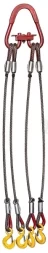 Строп канатный четырехветвевой 4СК 16 т L=3 м Звено РТ-3 с кч din 7.0 т опрессовка