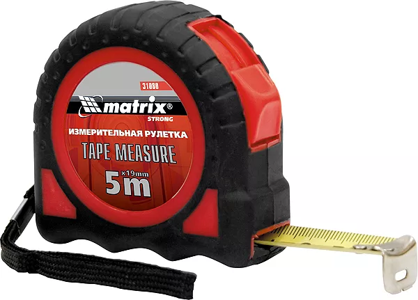 Рулетка Target 3 м * 25 автоматическая фиксация обрезиненный корпус  MATRIX 31079 купить в Губкинске