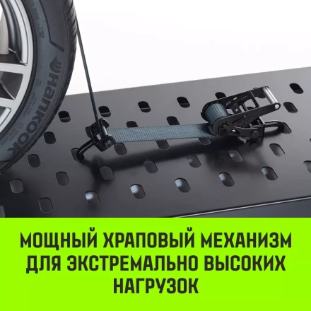 Ремень стяжной автовозный HITCH PROFF 50мм STF 600DaN 4000кг 3м текстил контр 750мм поворотн J-крюки (SZ068109) купить в Губкинске