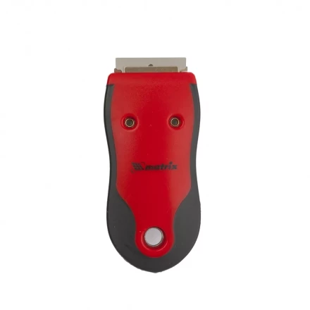 Скребок, выдвижное лезвие, обрезиненный корпус из нержавеющей стали 3 запас.  лезвия MATRIX 90506 купить в Губкинске