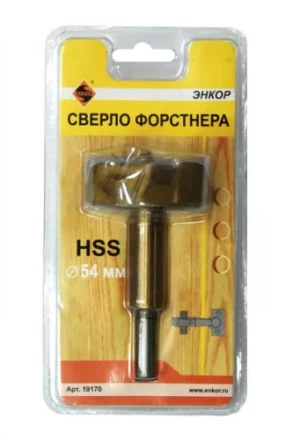 Сверло Форстнера  ф54мм в блистере 1/5/60 19170 купить в Губкинске