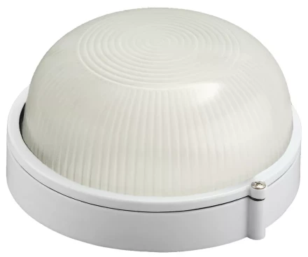 Светильник уличный СВЕТОЗАР влагозащищенный, круг, цвет белый, 60Вт SV-57251-W купить в Губкинске