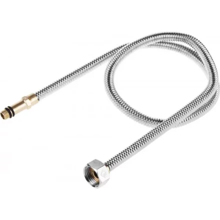 Подводка ЗУБР &quot;ЭКСПЕРТ&quot; сильфонная из нержавеющей стали, для смесителя, удлиненная, г/ш (гайка-штуцер), 1/2&quot;, 0,8м 51013-080 купить в Губкинске