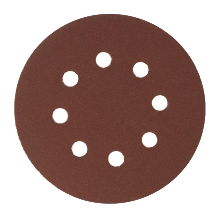 Круг абразивный на ворсовой подложке под &quot;липучку&quot;, перфорированный, P 240, 125 мм, 5 шт Сибртех 738117 купить в Губкинске