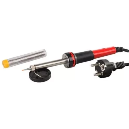 Паяльник MATRIX 30W (220В) класса защиты 1 с индикатором напряжения и медным острым наконечником с защитным покрытием 913043 купить в Губкинске