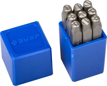 Клейма ЗУБР цифровые арабские, шрифт 5мм 21501-05_z01 купить в Губкинске