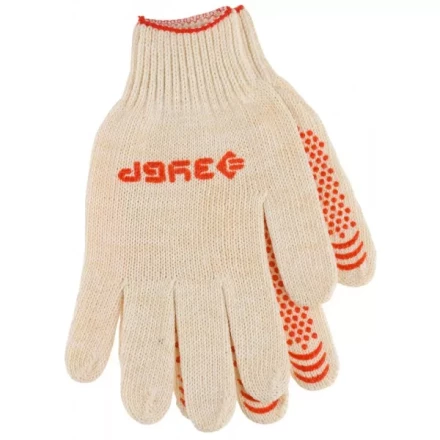 Перчатки ЗУБР &quot;МAСTEP&quot; трикотажные, 7 класс, х/б, с защитой от скольжения, L-XL, 3 пары 11456-K3 купить в Губкинске