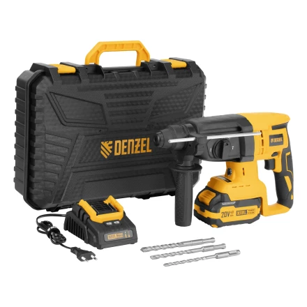 Перфоратор аккумуляторный бесщет. RHH-BL-20-28, 3 Дж, Li-Ion, 20 В// Denzel 26707 купить в Губкинске