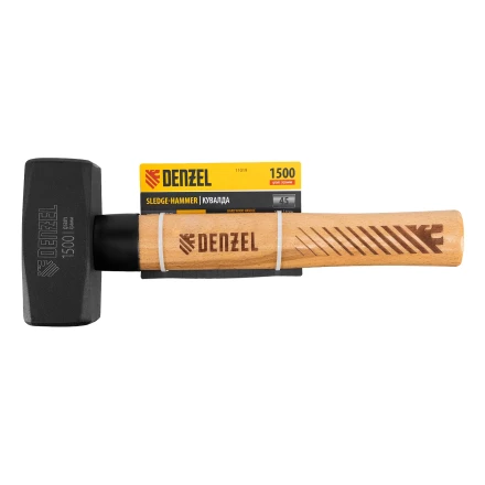 Кувалда, 1500 г Denzel 11019, кованая головка, буковая рукоятка купить в Губкинске