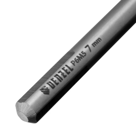 Сверло спиральное по металлу Denzel, 7,0 х 156 мм, Р6М5, Golden Tip, удлиненное, 718258 купить в Губкинске