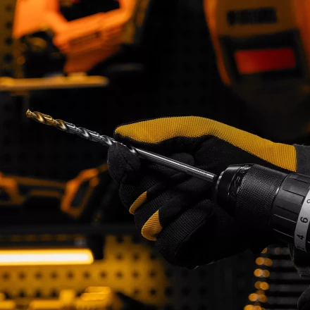 Сверло спиральное по металлу Denzel, 7,0 х 156 мм, Р6М5, Golden Tip, удлиненное, 718258 купить в Губкинске