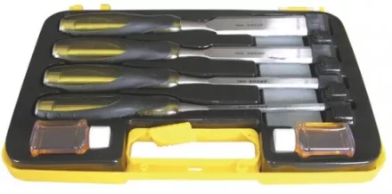 Набор стамесок-долот 6,12,20,26 мм + брусок 5 предметов пластиковый кейс Энкор 10440 купить в Губкинске