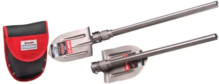 Лопата ЗУБР титановая походная, складная, в чехле 4-39477 купить в Губкинске