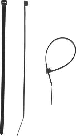 Кабельные стяжки черные КС-Ч1 нейлоновые промфасовка серия ПРОФЕССИОНАЛ купить в Губкинске