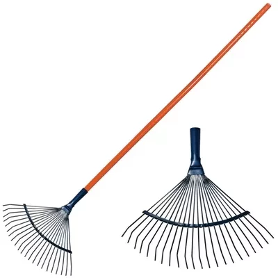 Веерные грабли с деревянным черенком стальные усилинные покрытые эпоксидом PALISAD LUXE 61790 купить в Губкинске