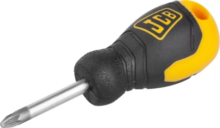Отвертка JCB, хромомолибденовая сталь S2, двухкомпонентная рукоятка, магнитный наконечник, PZ №2х40мм JSD006 купить в Губкинске